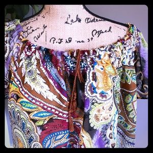 ♥️ Sheer Boho blouse